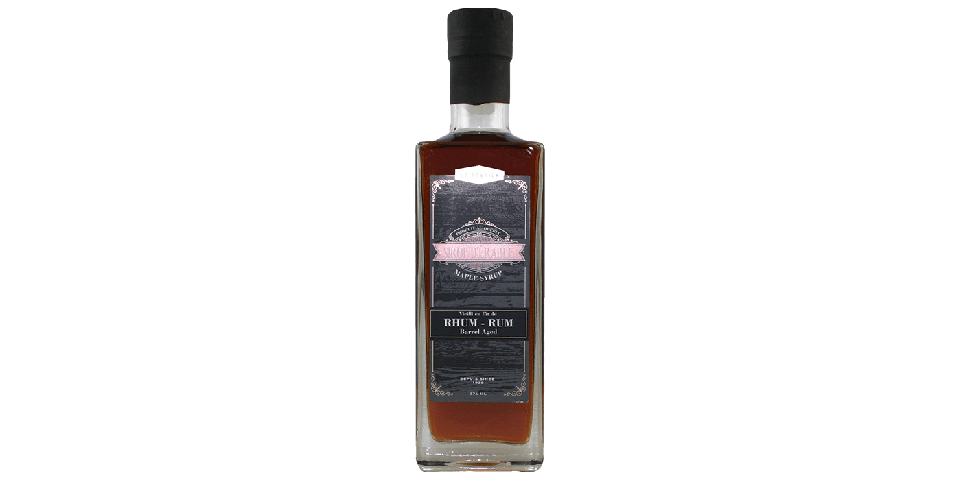 Sirop d'érable vieilli en fût de rhum