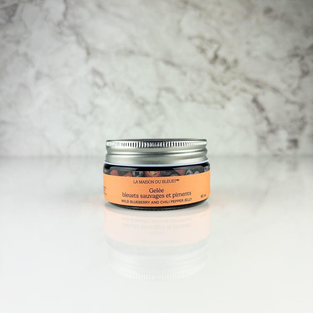 Gelée de piments et de bleuets sauvages