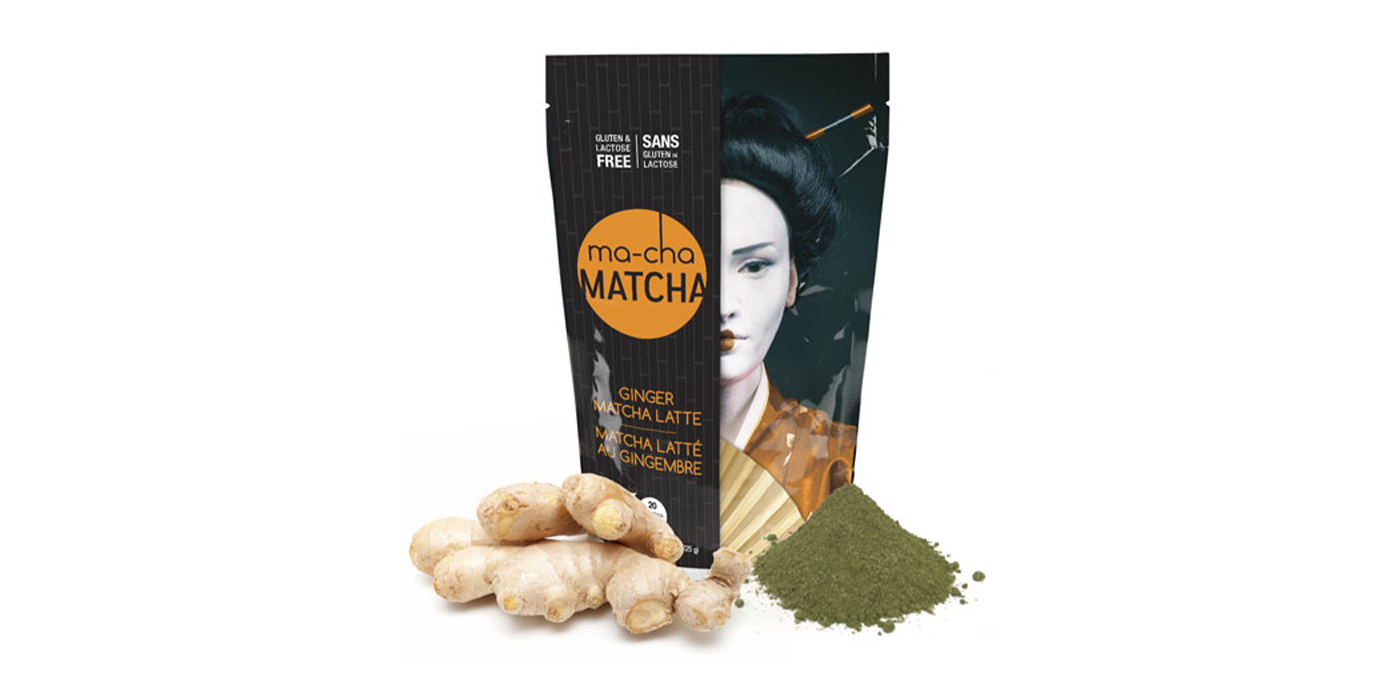 Matcha latté saveur gingembre