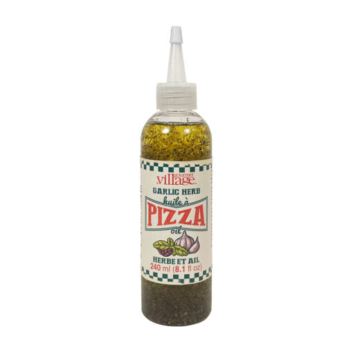 Huile à pizza ail et basilic