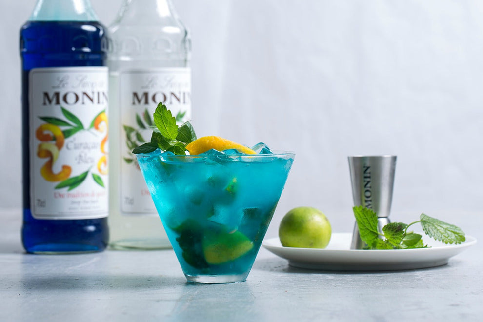 Sirop Monin au curacao bleu (sans alcool)