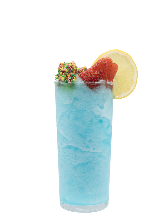 Sirop Monin à la framboise bleue
