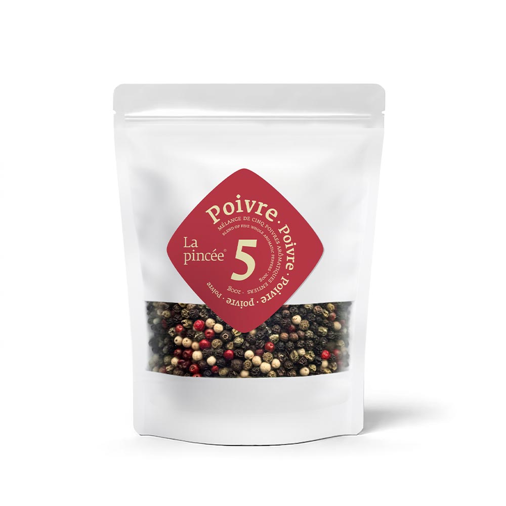 Mélange de 5 poivres aromatiques entiers
