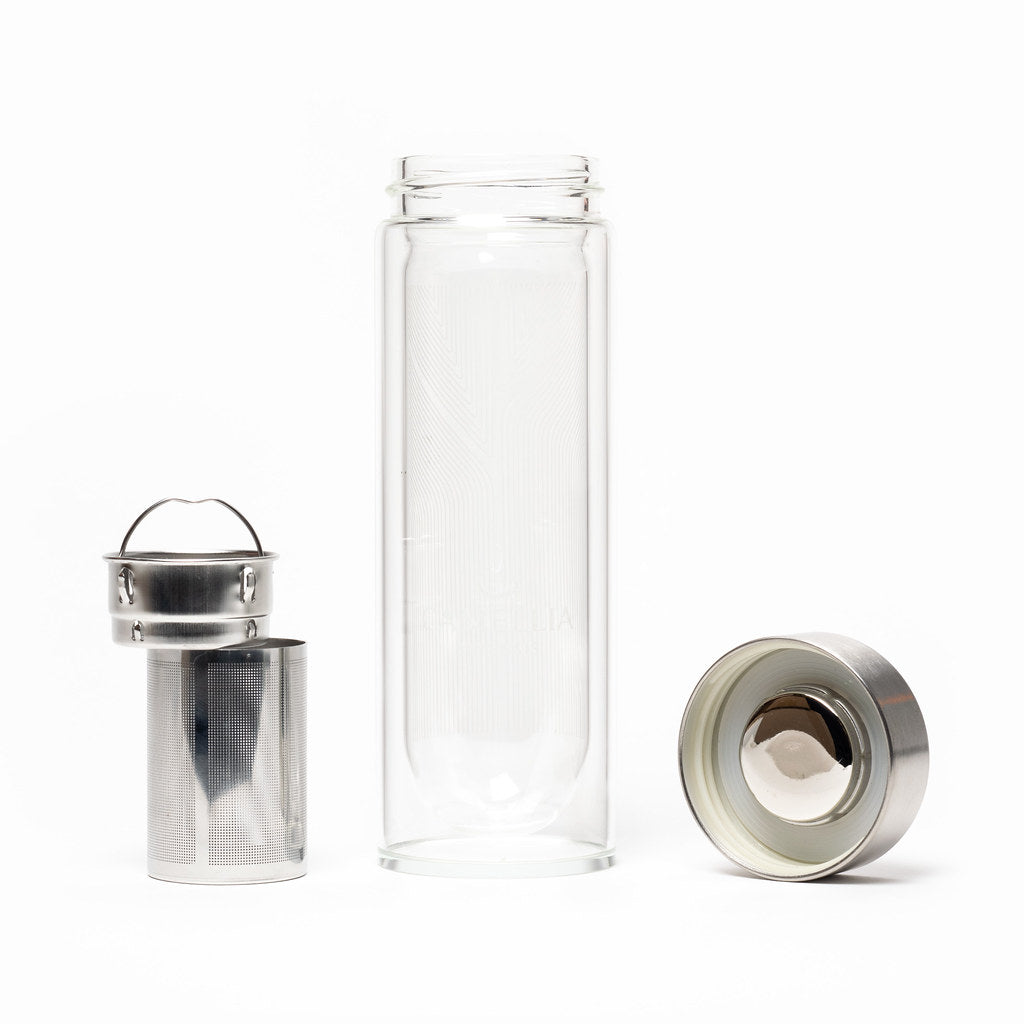 Bouteille à thé en verre