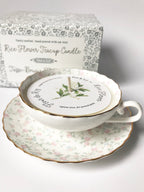 Bougie tasse fleur de riz