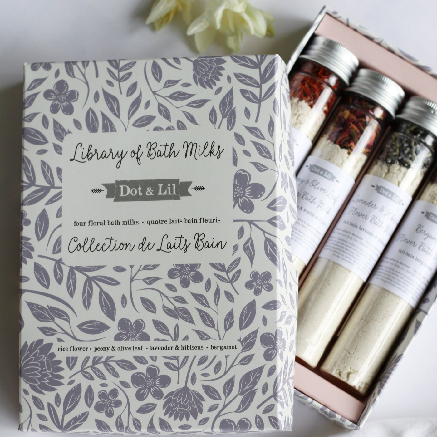 Coffret collection de lait bain