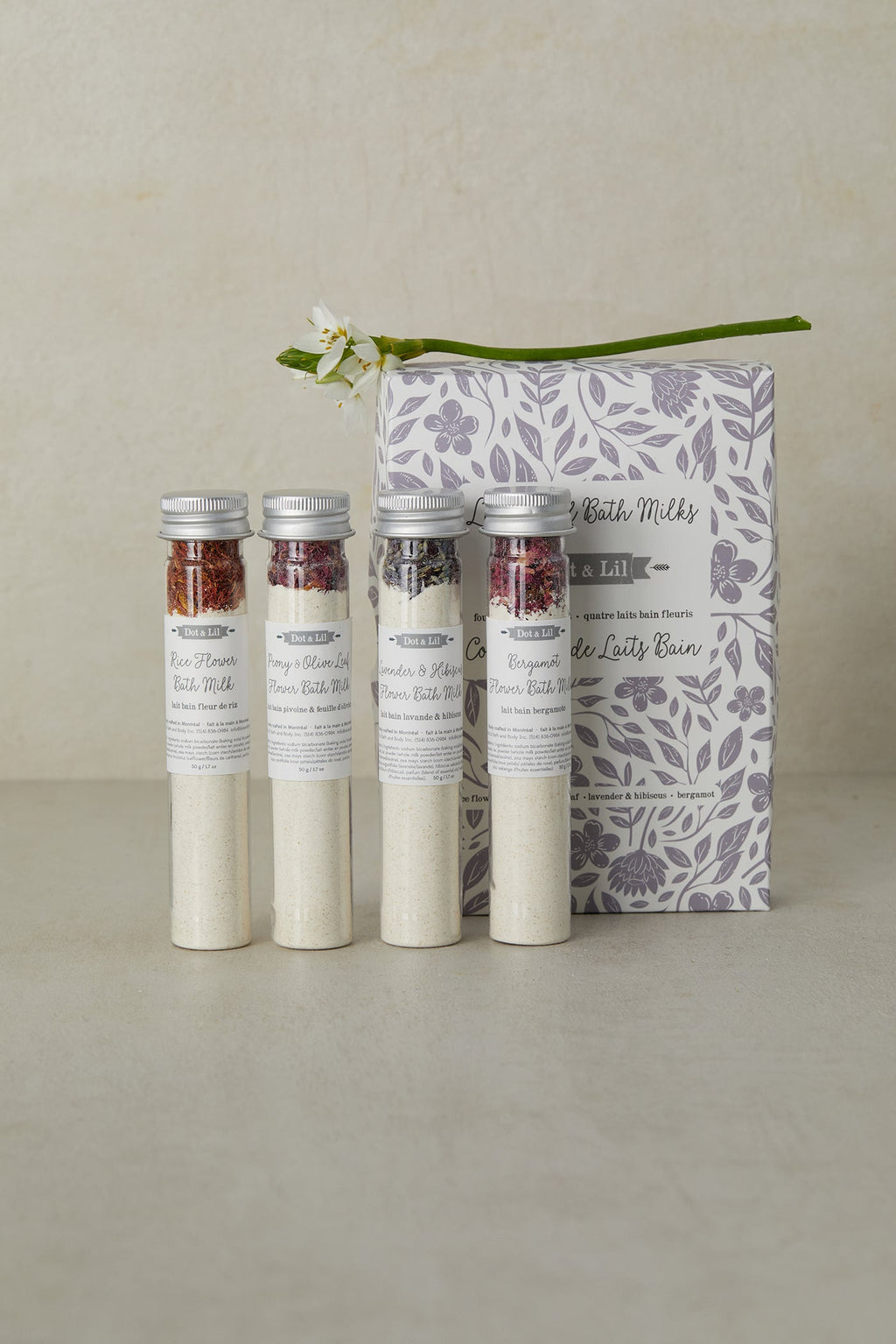 Coffret collection de lait bain
