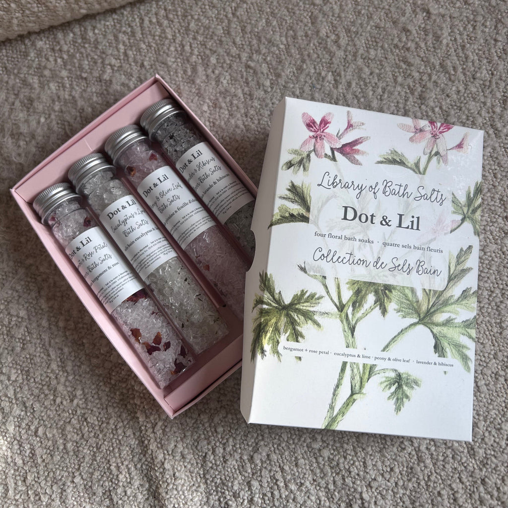 Coffret collection de sels de bain