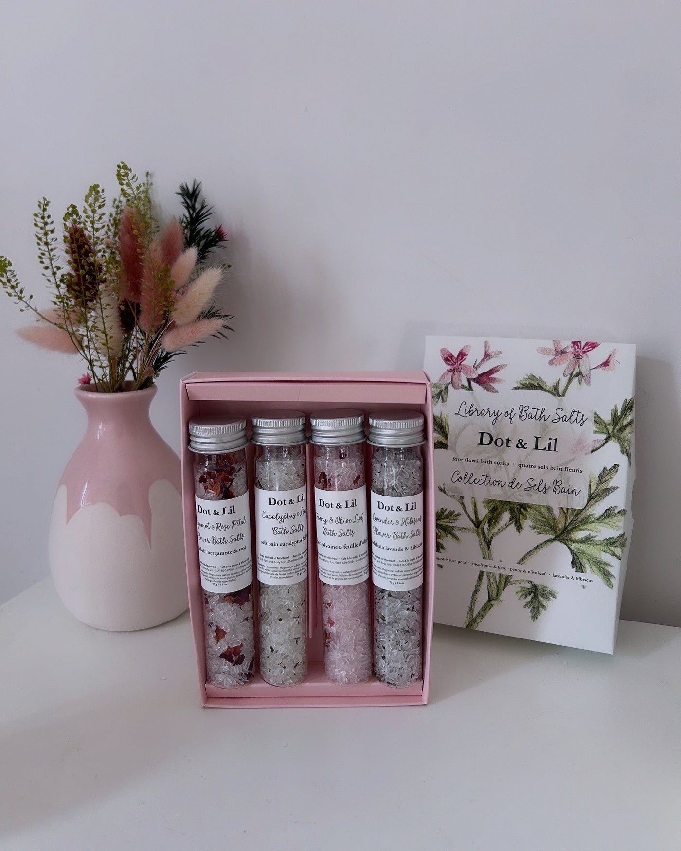 Coffret collection de sels de bain