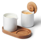 Ensemble pot à crème et sucrier