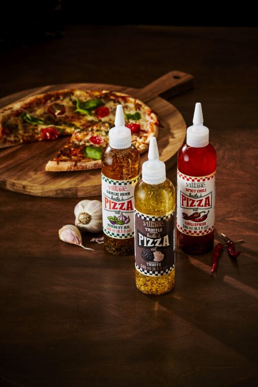 Huile à pizza chili épicée