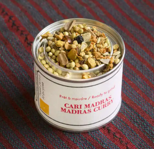 Cari de Madras, Épices de Cru