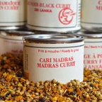 Cari de Madras, Épices de Cru