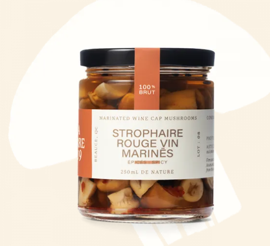 Strophaire rouge vin marinés épicés