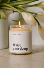 Chandelle de soya - Fraise cantaloup