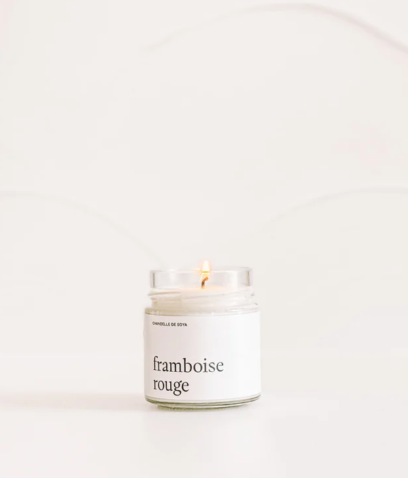 Chandelle de soya -Framboise rouge
