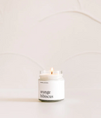 Chandelle de soya - Orange et hibiscus
