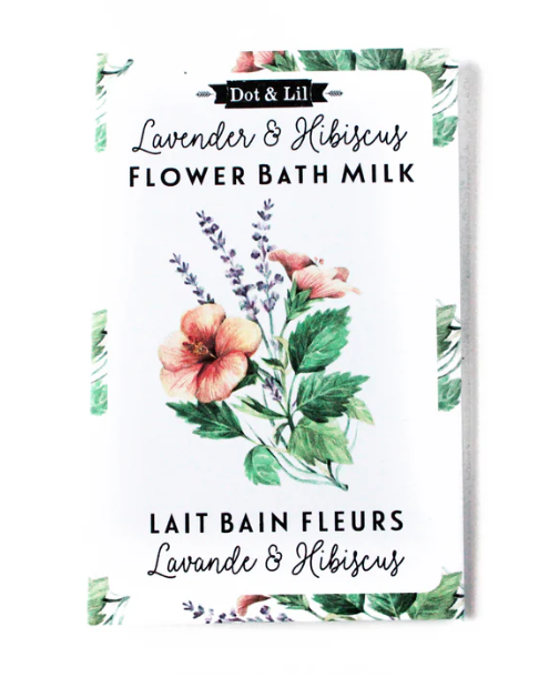 Lait de bain à la lavande et hibiscus