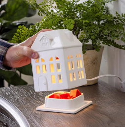 Diffuseur de cire Maison en porcelaine