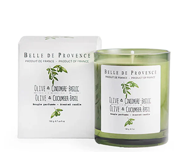 Bougie- Olive Concombre et Basilic