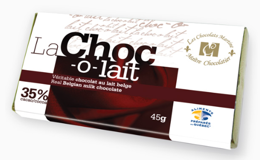 Barre de chocolat - Les Chocolats Martine