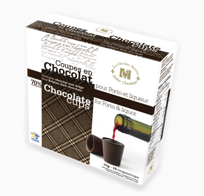 Coupe en chocolat pour porto