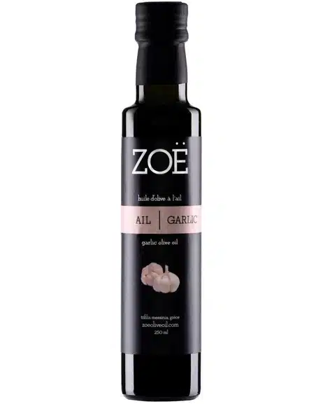Huile d'olive Zoe infusée à l'ail