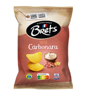 Chips ondulées au Carbonara
