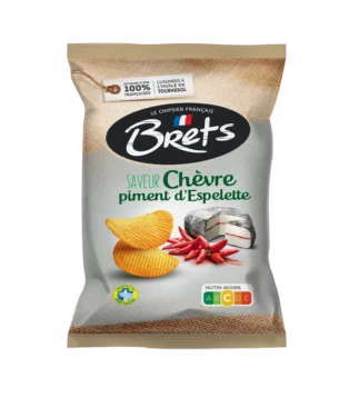 Chips ondulées saveur Chèvre Piment d’Espelette