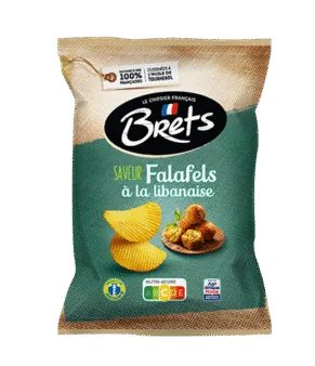 Chips ondulées au falafel