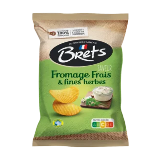 Chips ondulées au Fromage Frais & Fines Herbes