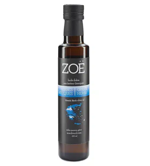 Huile d'olive Zoe infusée aux herbes grecques