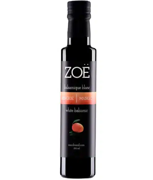 Vinaigre balsamique blanc Zoe infusé à la mangue
