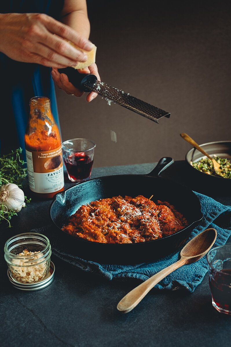 Sauce tomate aux porcinis