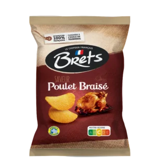 Chips ondulées au Poulet Braisé