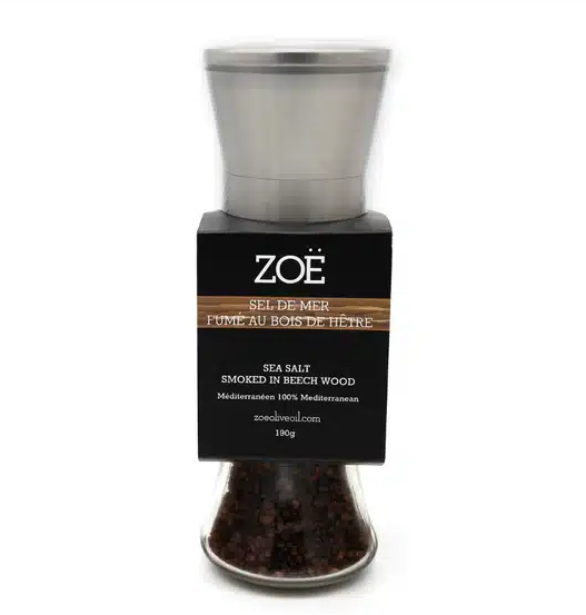 Moulin sel de mer Zoe fumé au bois de hêtre