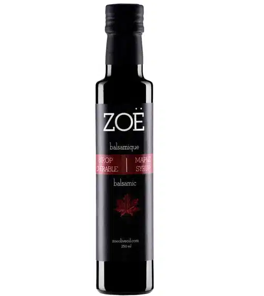 Vinaigre balsamique blanc Zoe infusé au sirop d'érable